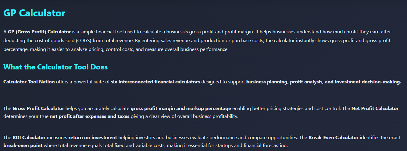 Margin & Markup Tool - Screenshot 3 showing product features and functionality