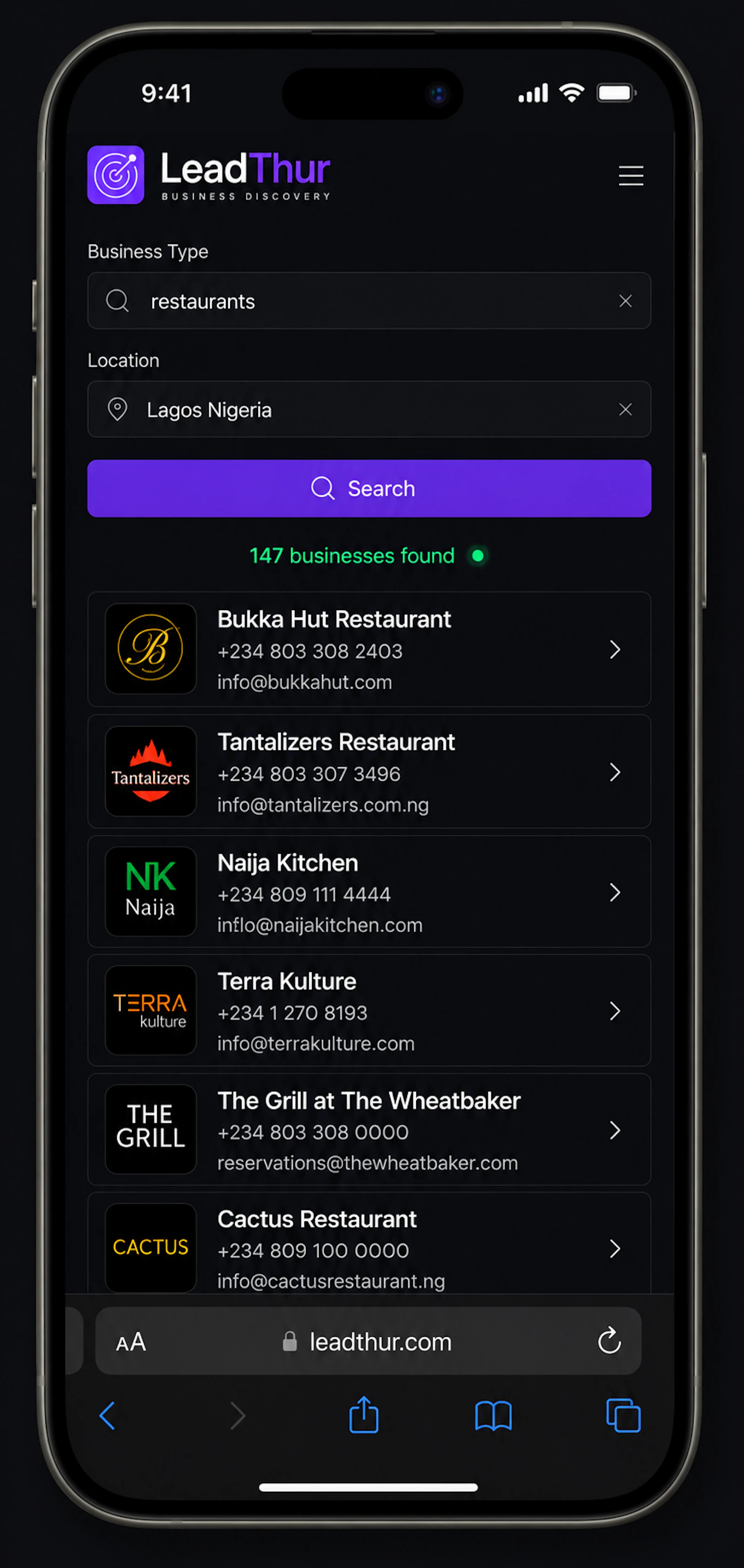 LeadThur screenshot 2