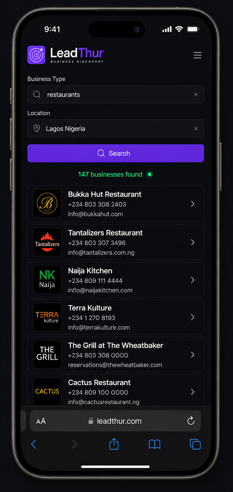 LeadThur screenshot 2