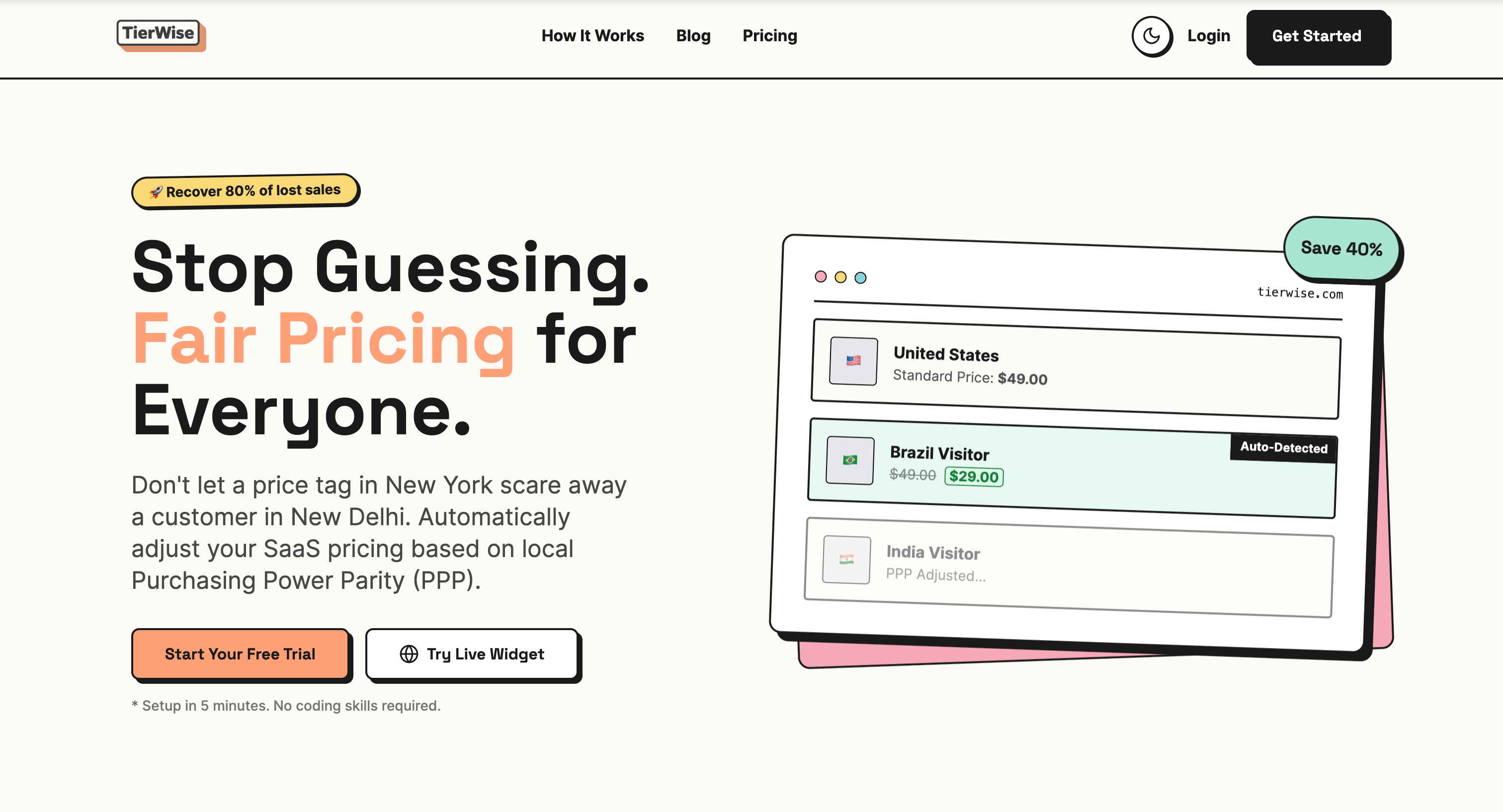 TierWise - Main product screenshot demonstrating key features and user interface