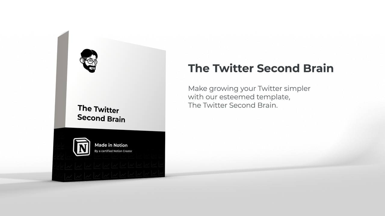 startuptile The Twitter Second Brain-Make growing your Twitter simpler w/ our Notion template