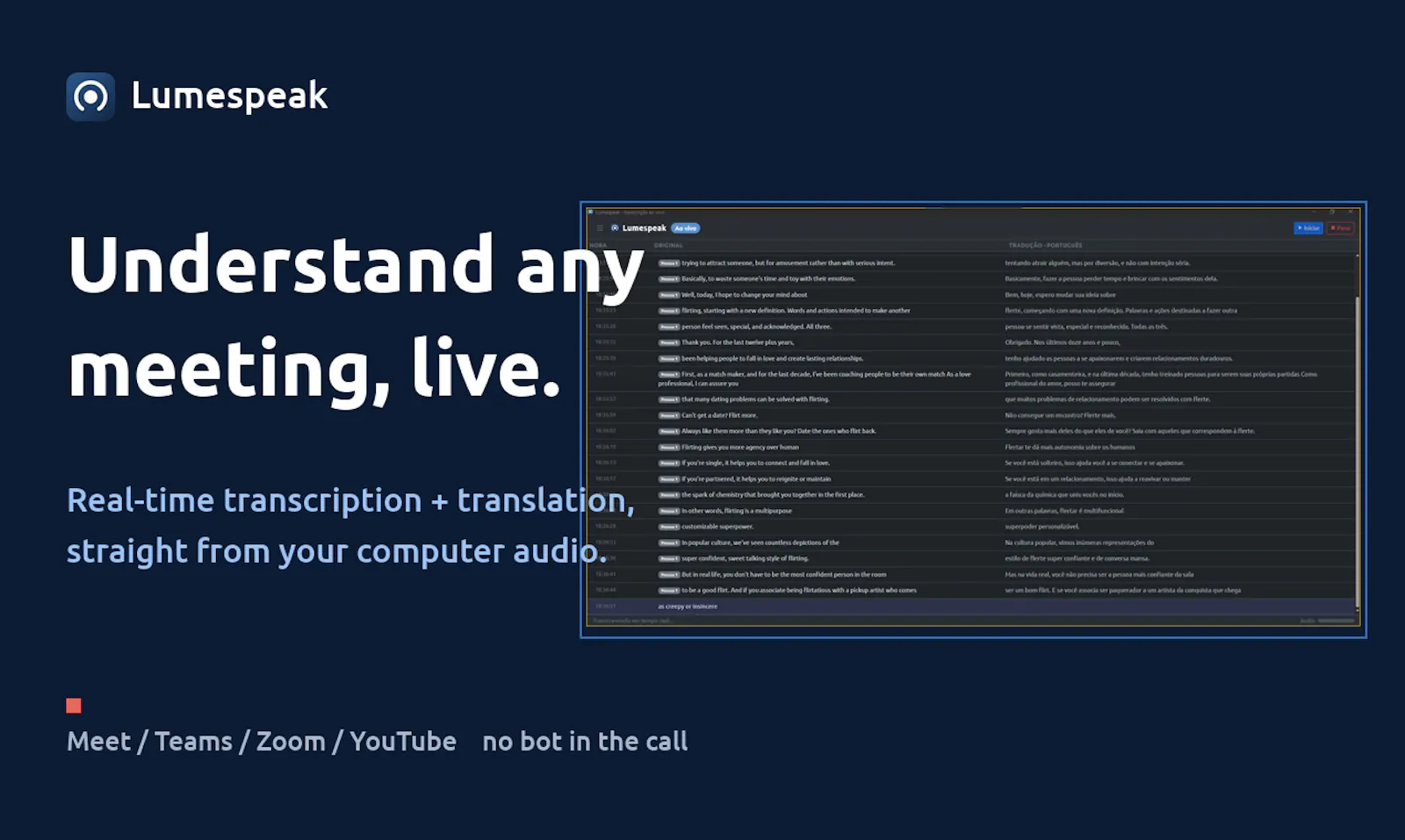Lumespeak screenshot 2