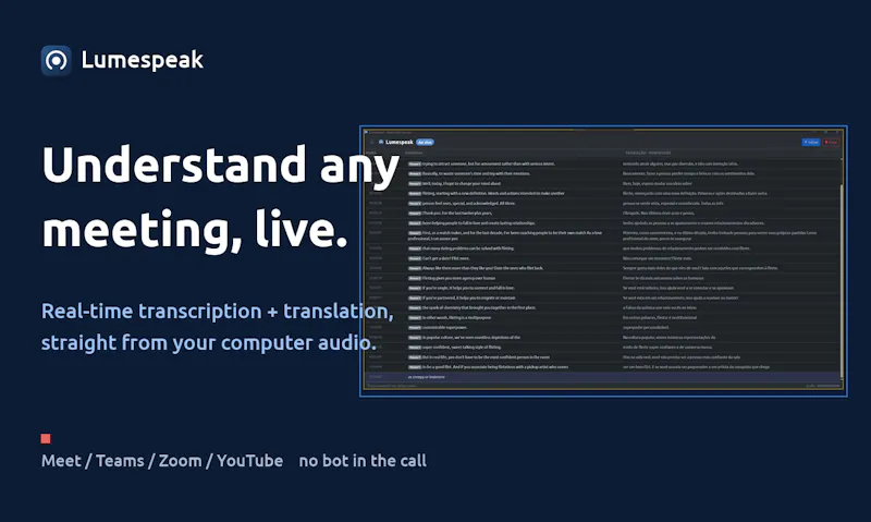 Lumespeak screenshot 2
