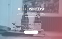 Josh's Wine List media 1