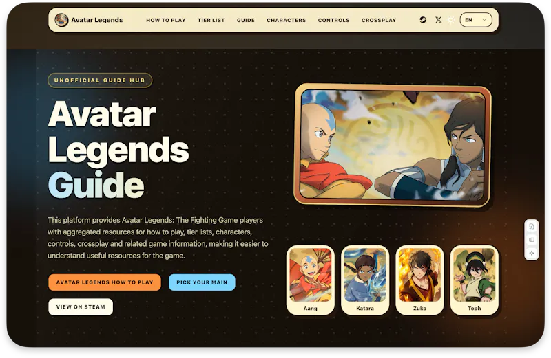 Avatar Legends Wiki screenshot 4
