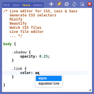 Magic CSS: Live editor for CSS/Less/Sass gallery image