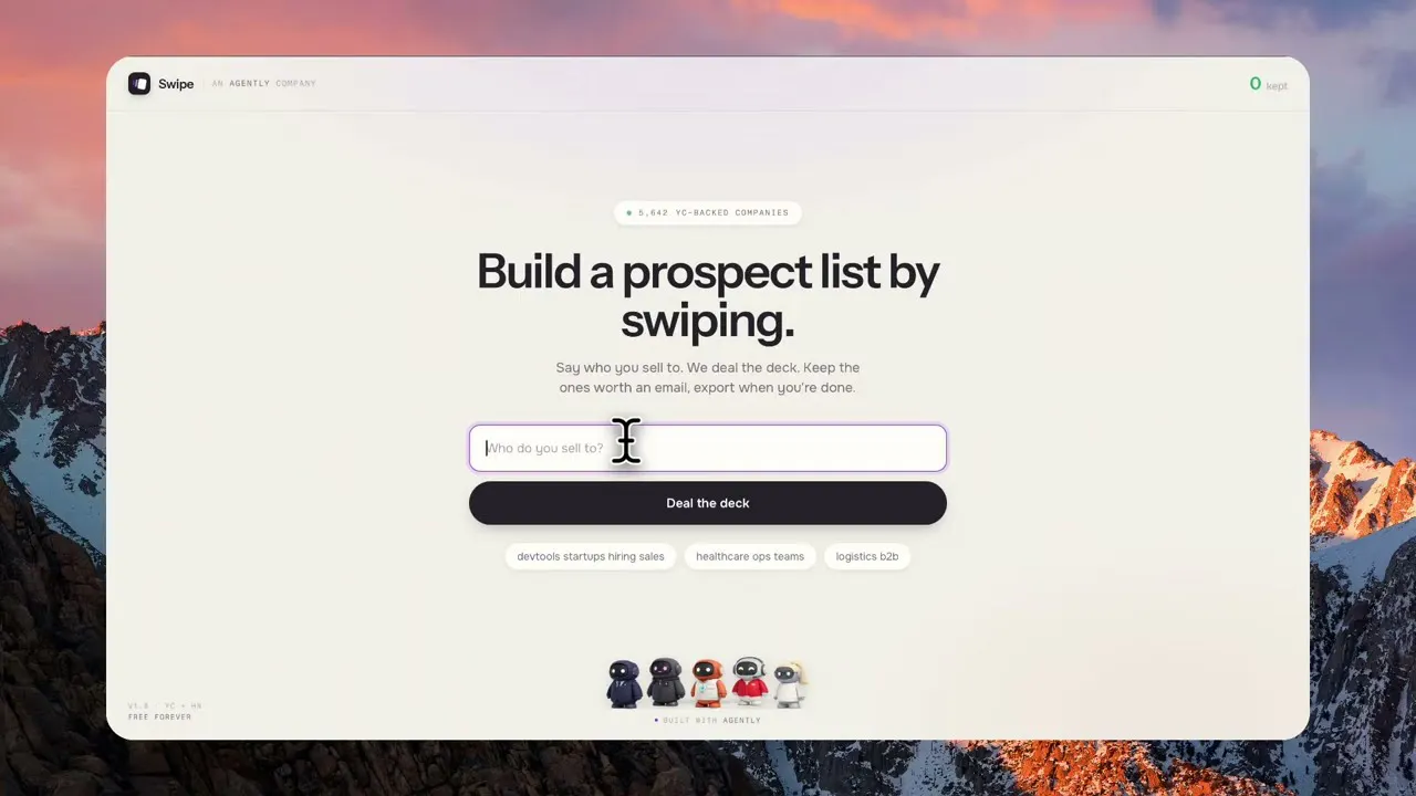 Swipe screenshot 1