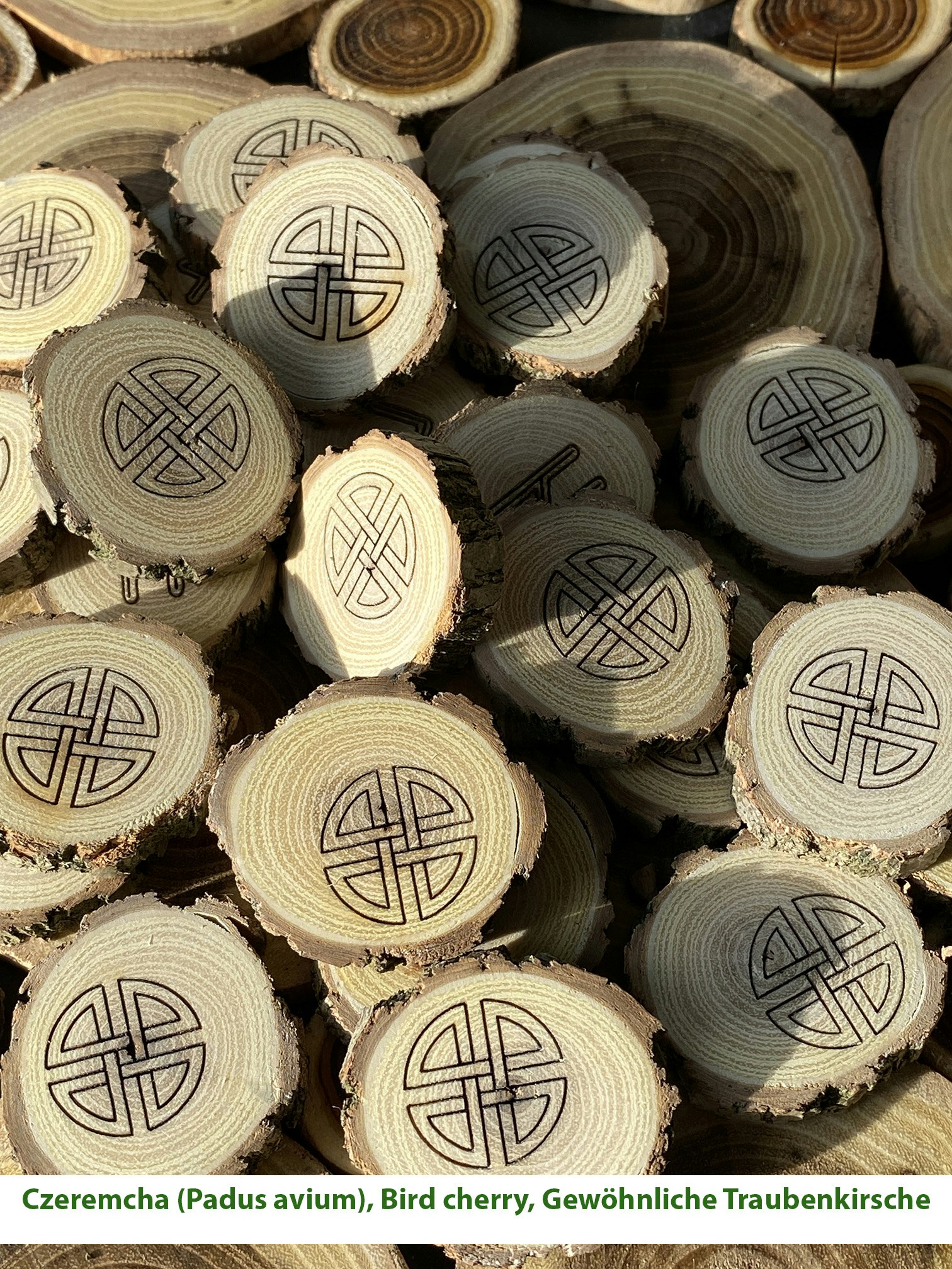 Nordic runes wood