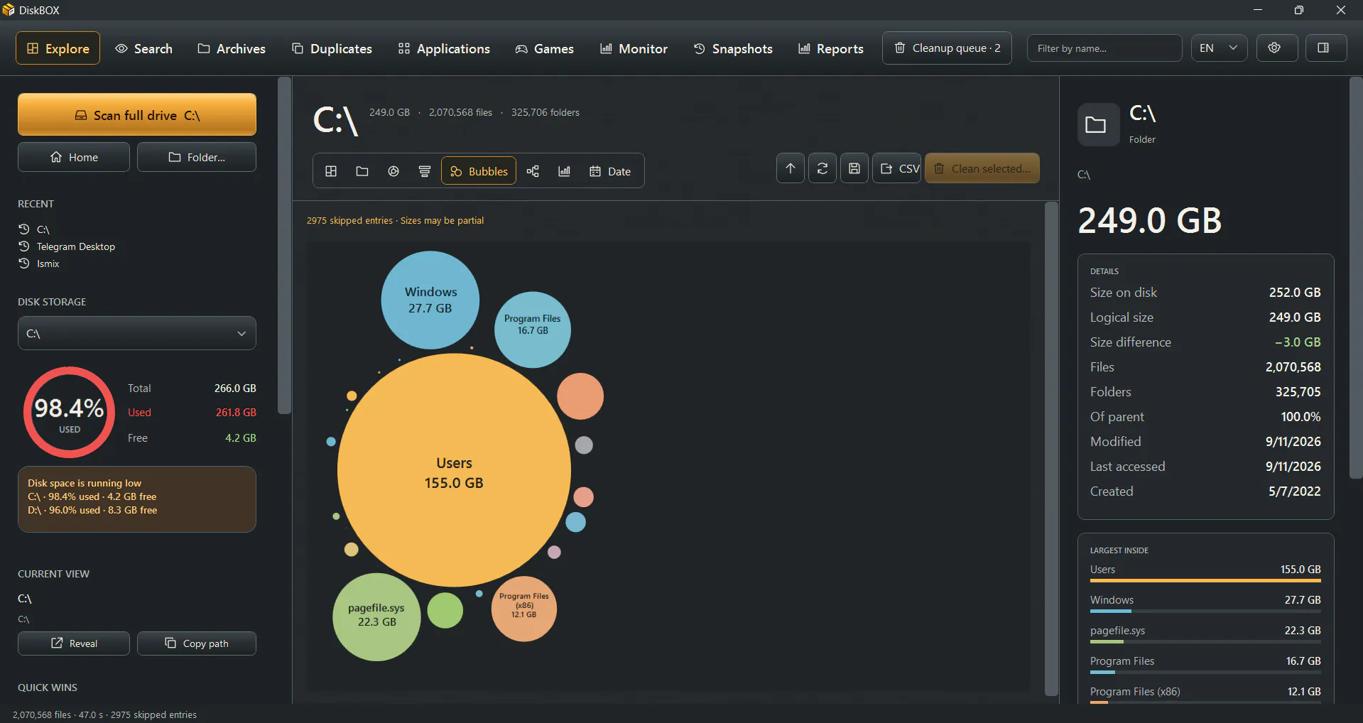DiskBOX screenshot