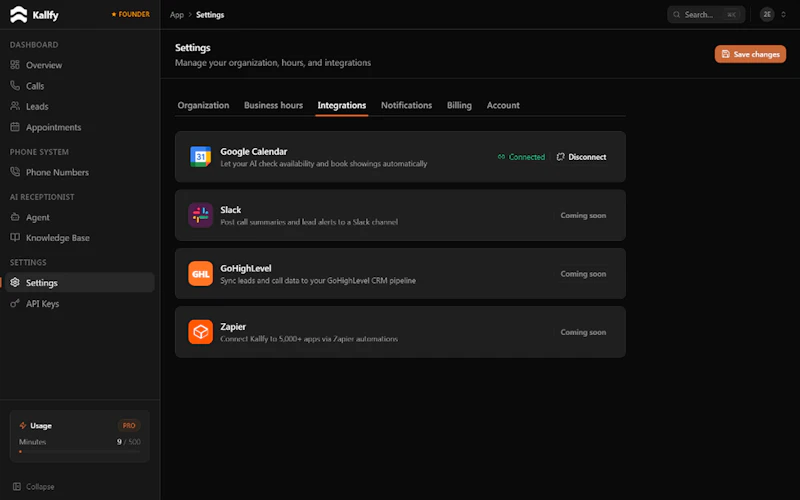 Kallfy screenshot 3