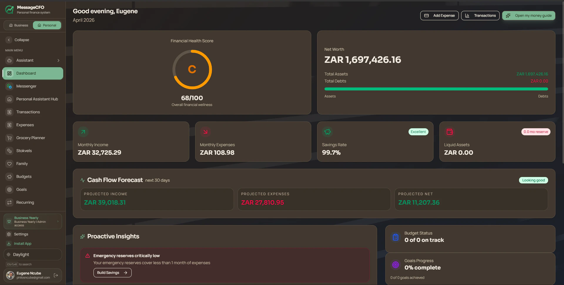 MessageCFO screenshot 3