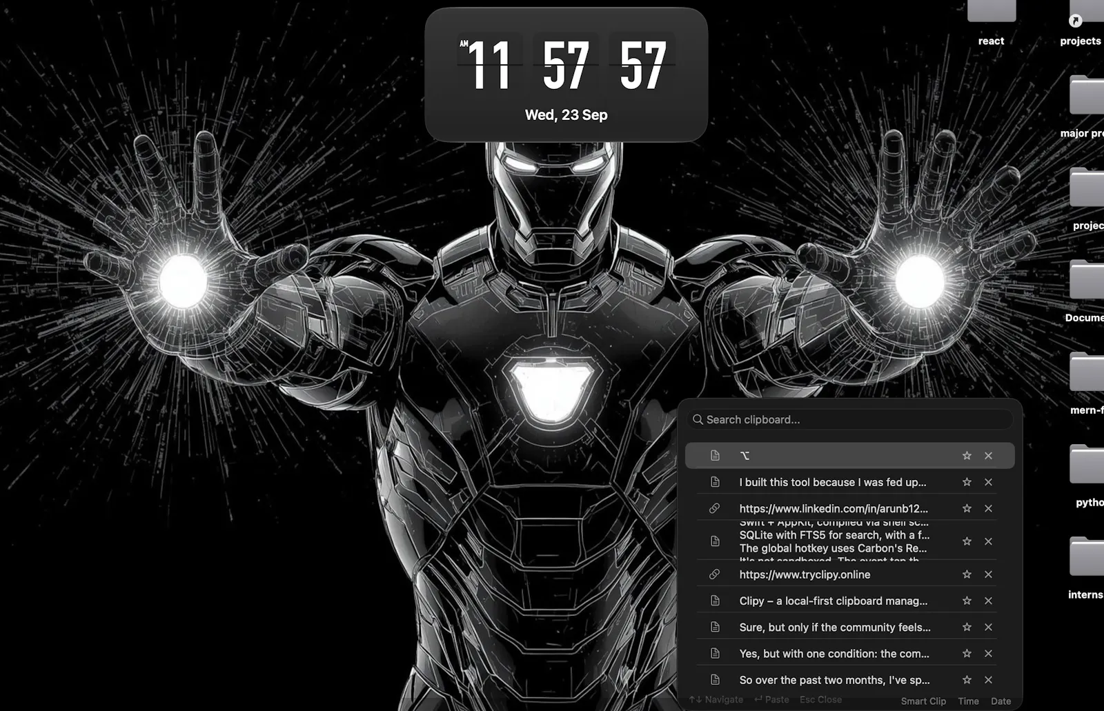 Clipy screenshot 2