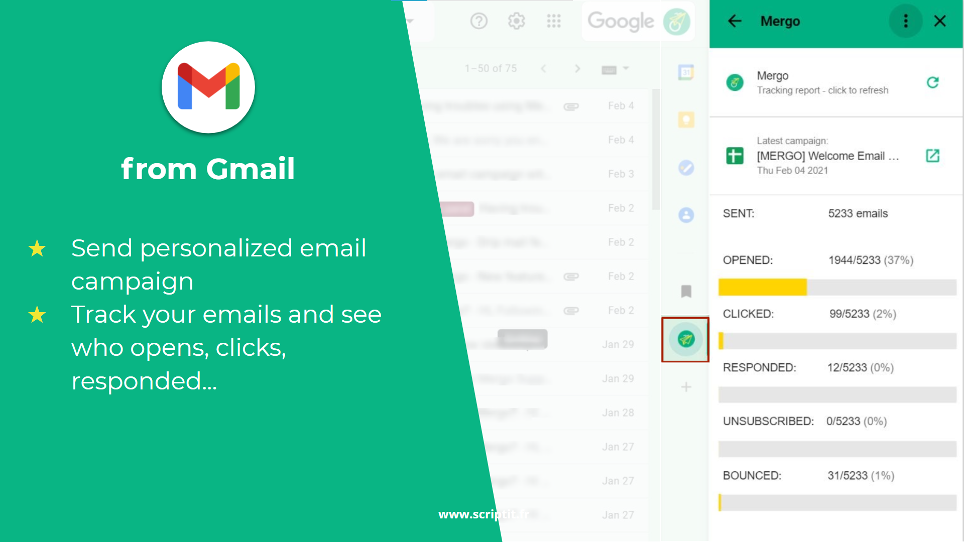 Mergo: email marketing gallery image