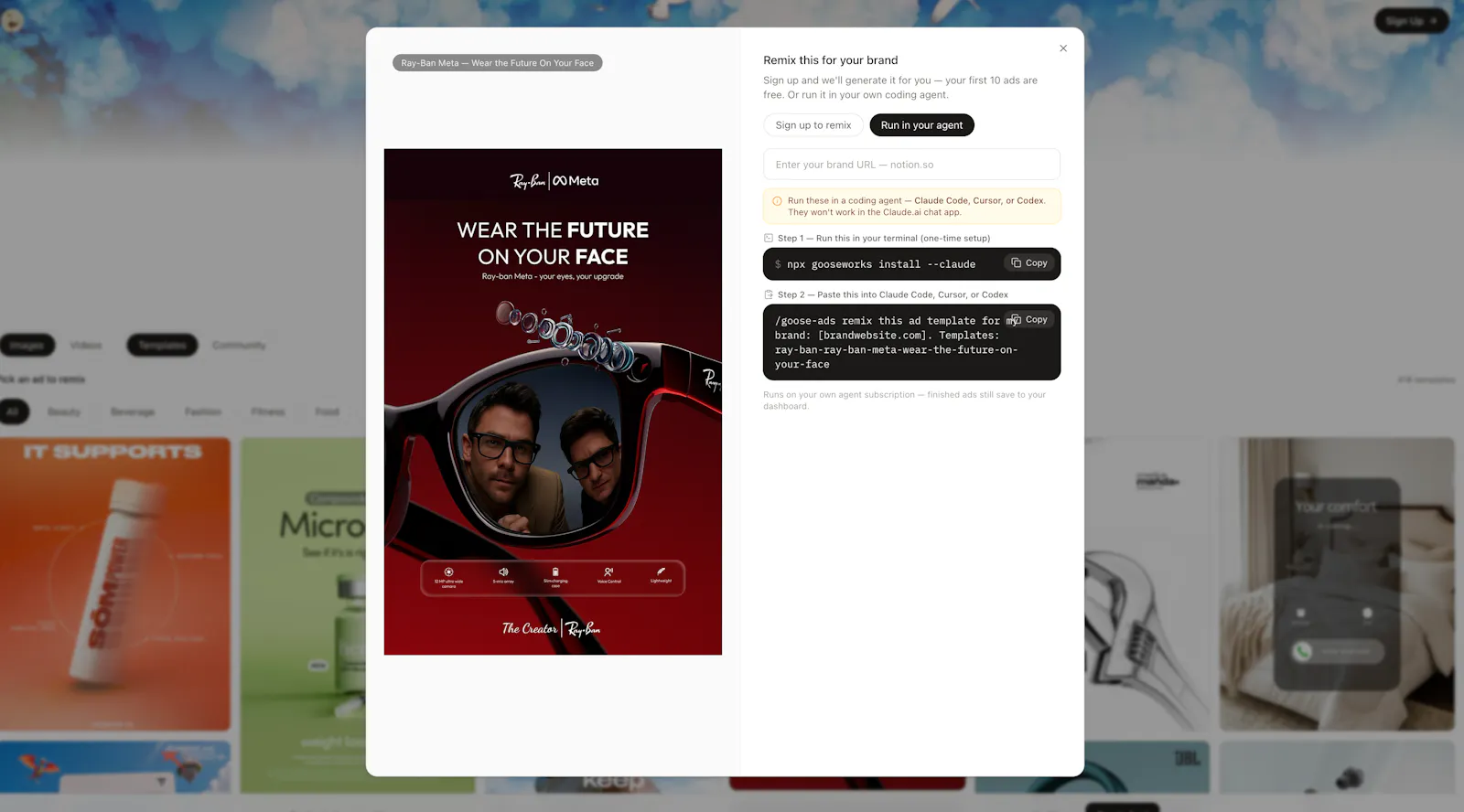Goose Ad Remixer  screenshot 2