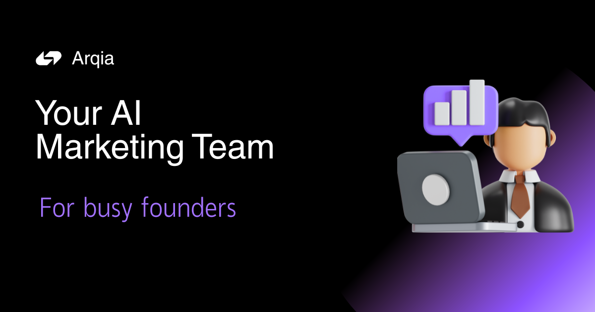 Arqia - AI marketing team for founders gallery image
