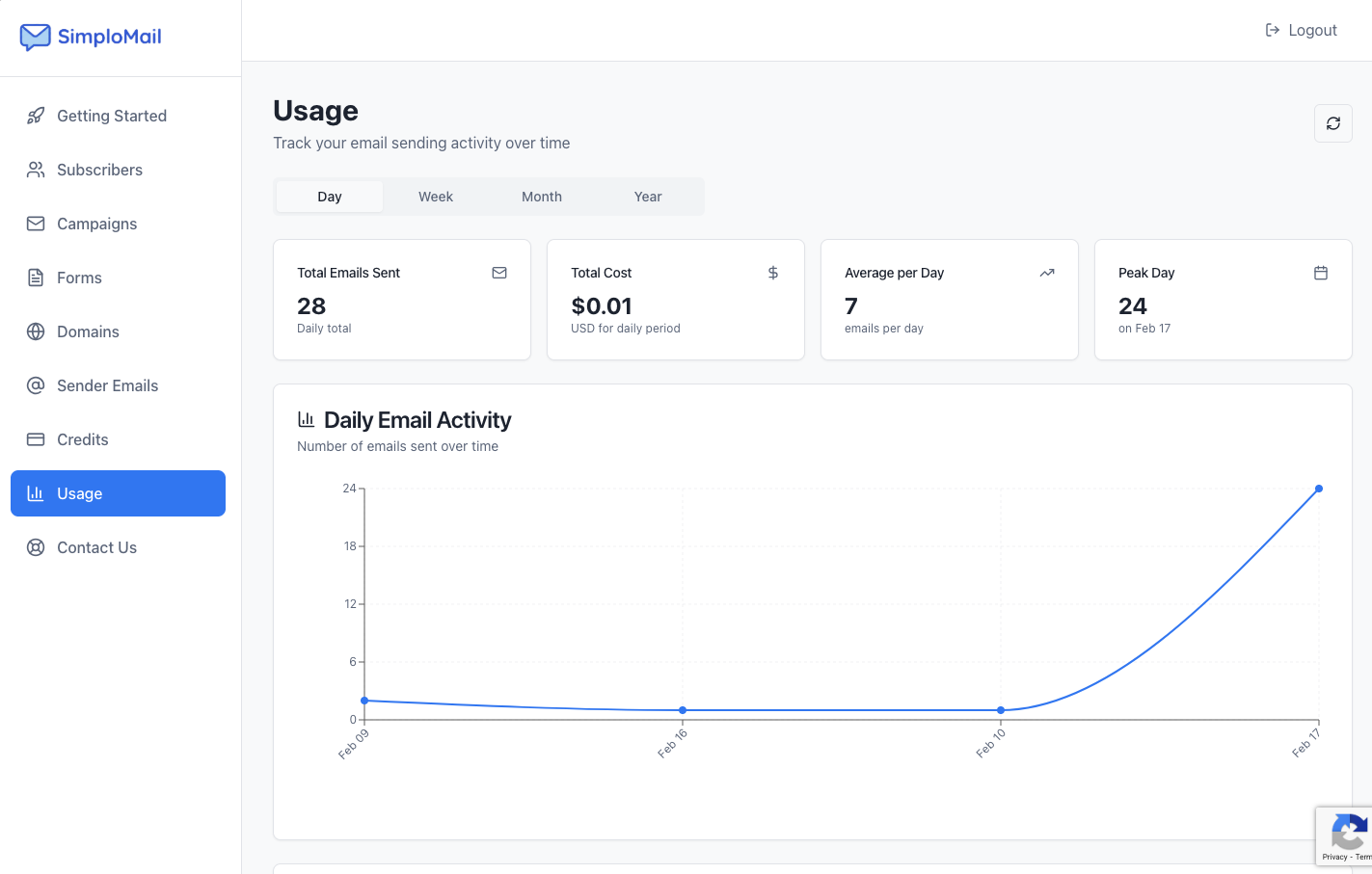 SimploMail - Screenshot 4 showing product features and functionality