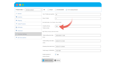 Giveaway Lottery For WooCommerce gallery image