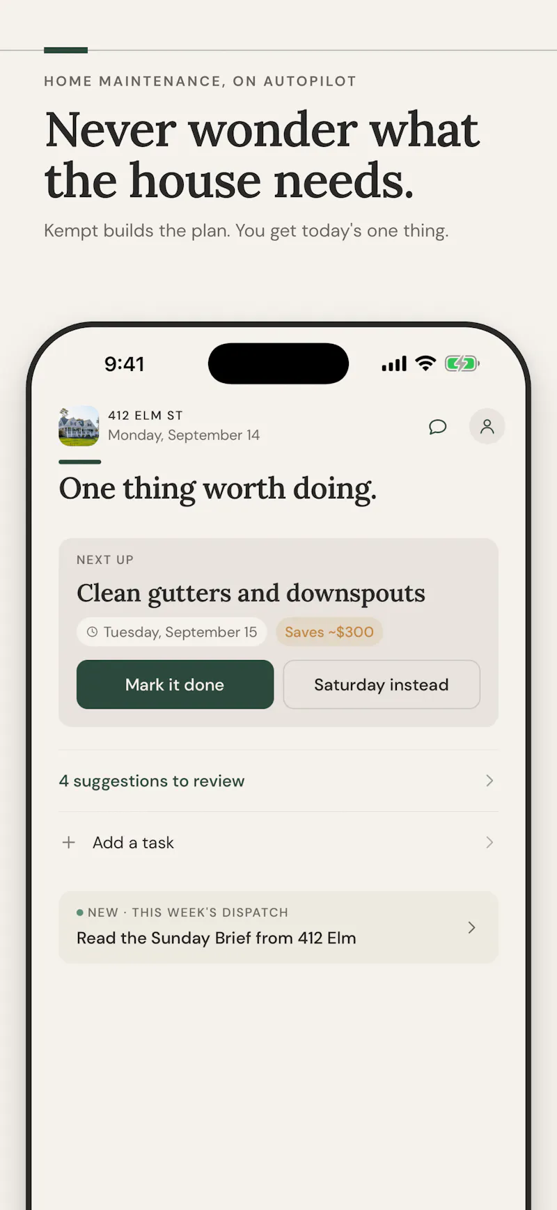 Kempt: Home Maintenance screenshot 4