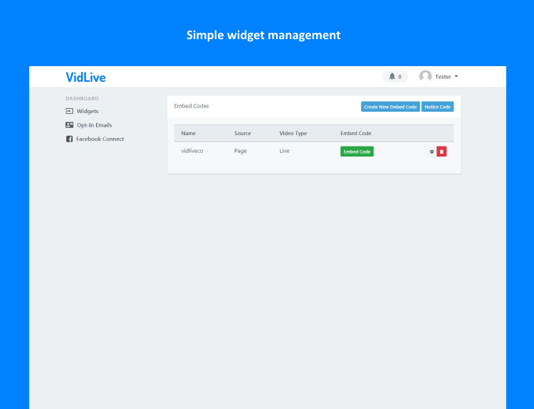 VidLive gallery image