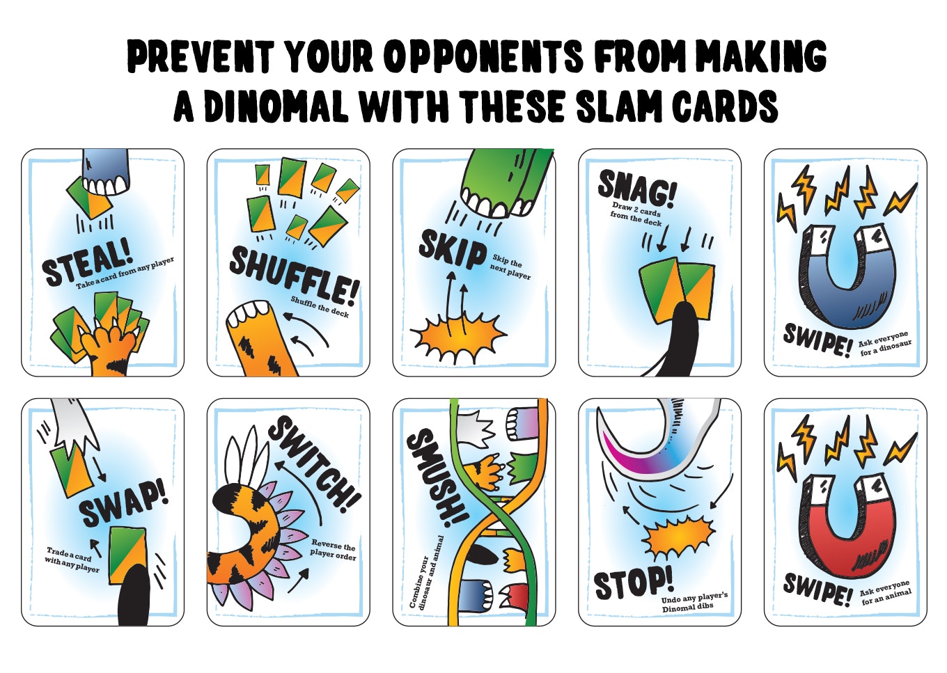 DINOMALS: Half Dinosaur, Half Animal– The Card Game gallery image