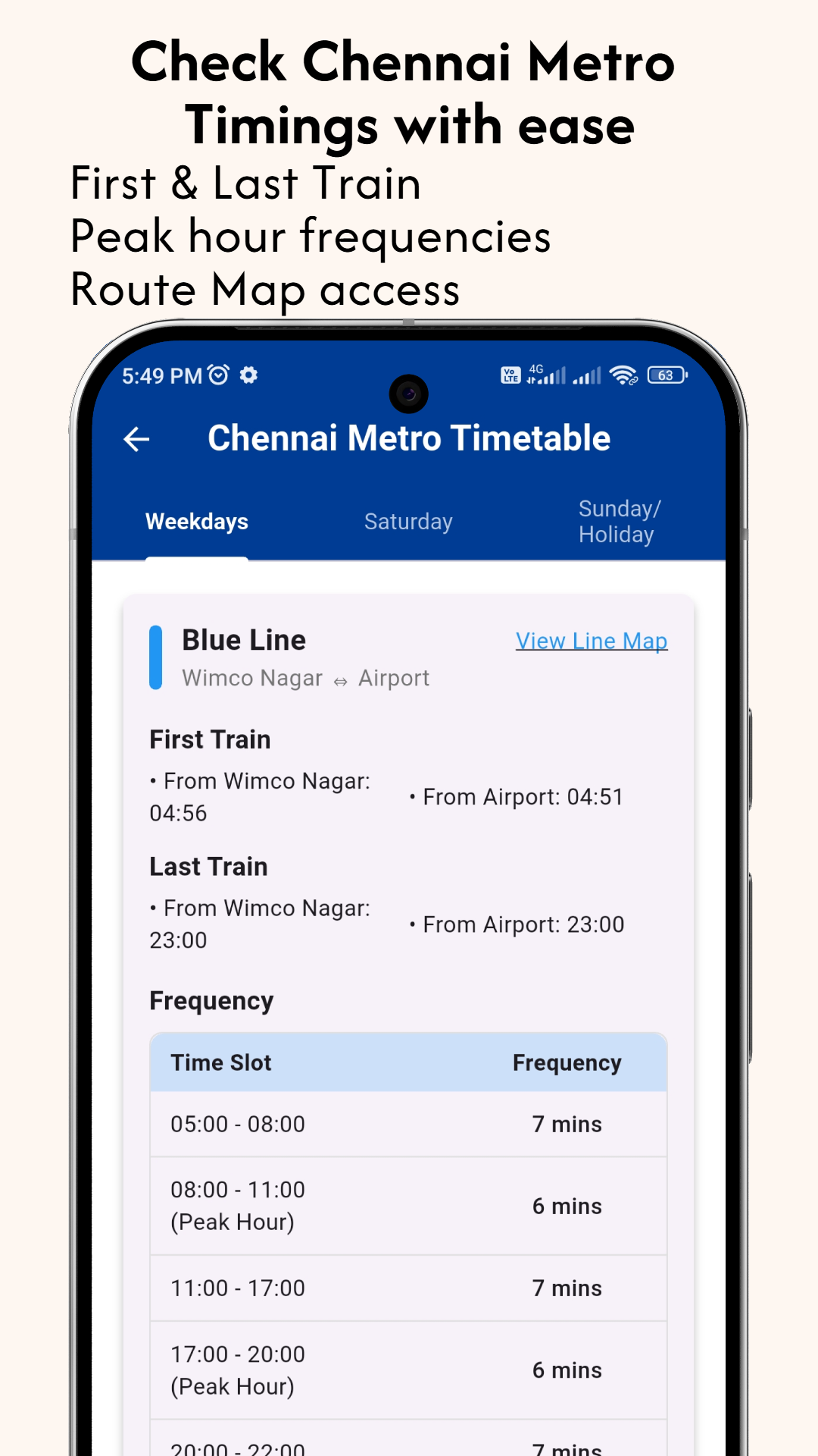 Chennai Metro Train -app - Plan en reis naadloos door de Chennai Metro media 7