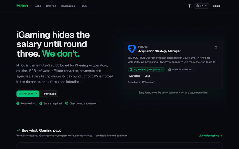 Hirico screenshot 2