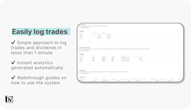 Notion Investment Dashboard gallery image