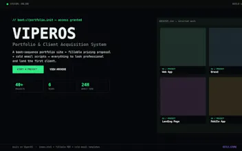 ViperOS — Portfolio & Client Acquisition gallery image