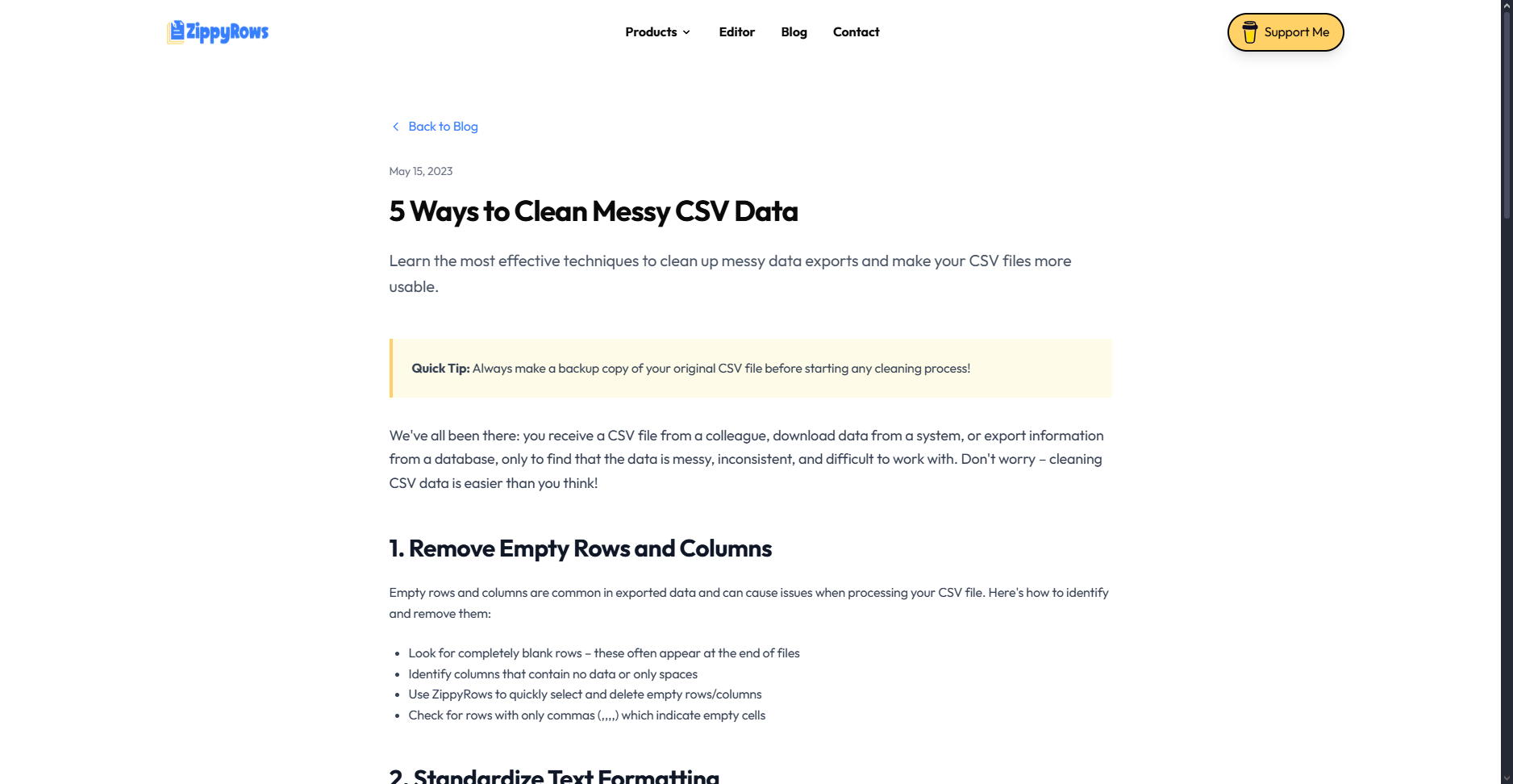 Зиппироуз - Бесплатный редактор CSV и инструменты данных медиа 3