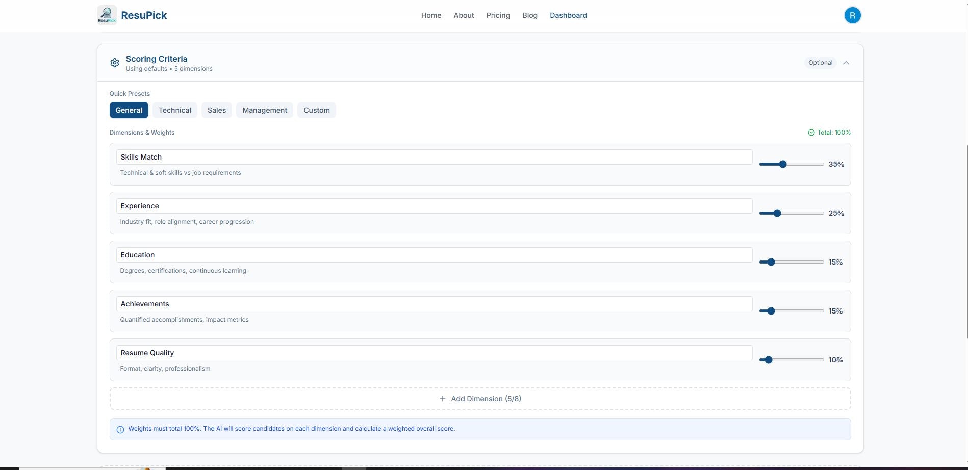 ResuPick - Screenshot 3 showing product features and functionality