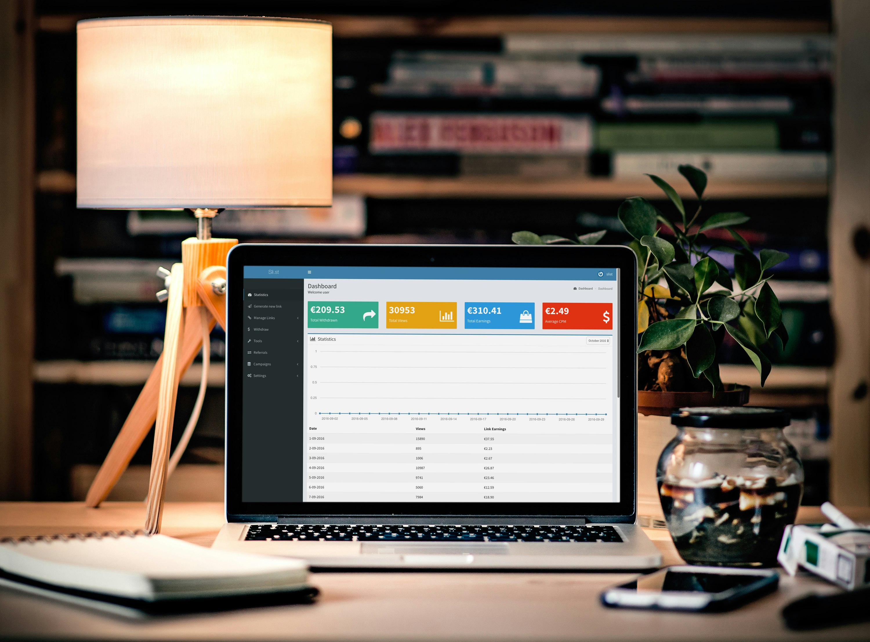 Sli.st - Shorten URLs and earn money.