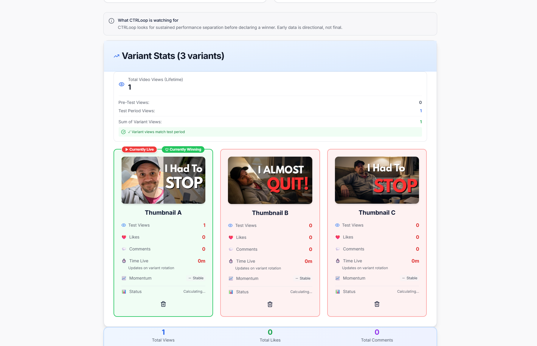 CTRLoop - Screenshot 3 showing product features and functionality