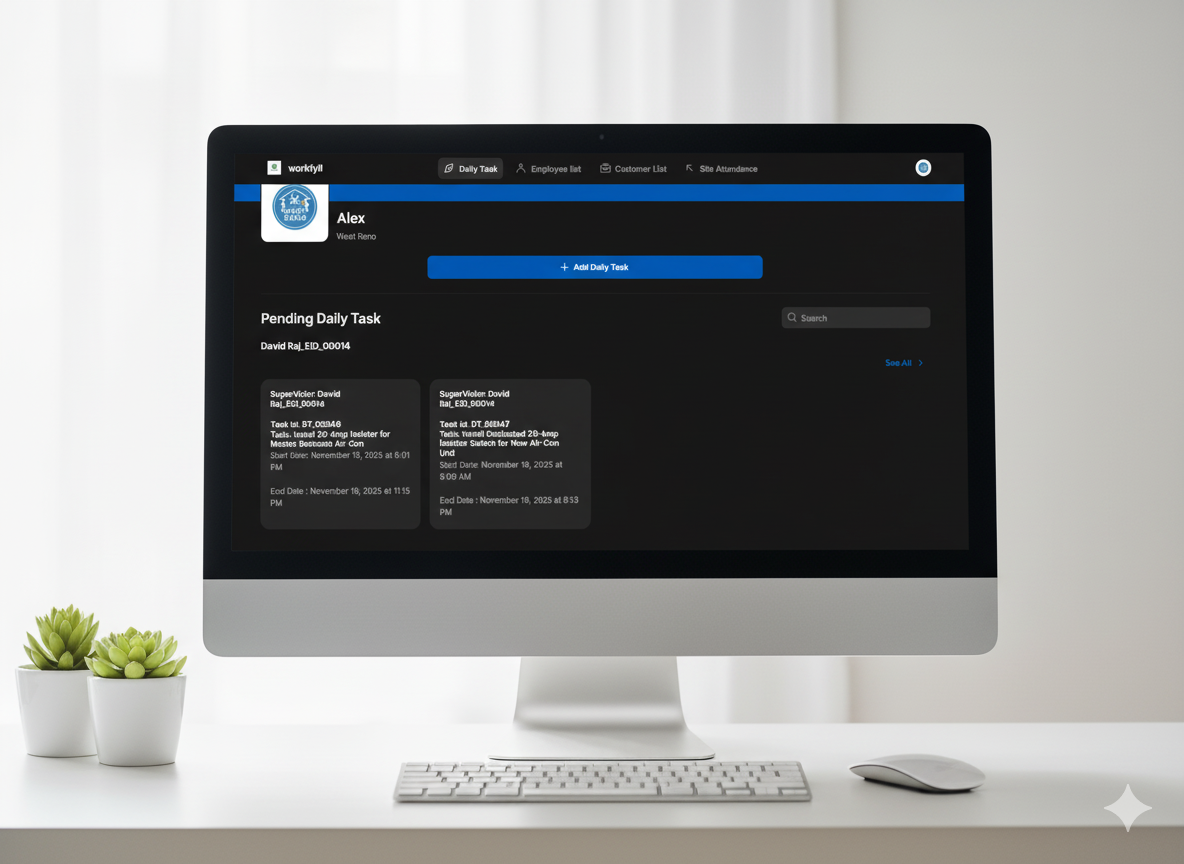 Daily Task Management Software - Main product screenshot demonstrating key features and user interface