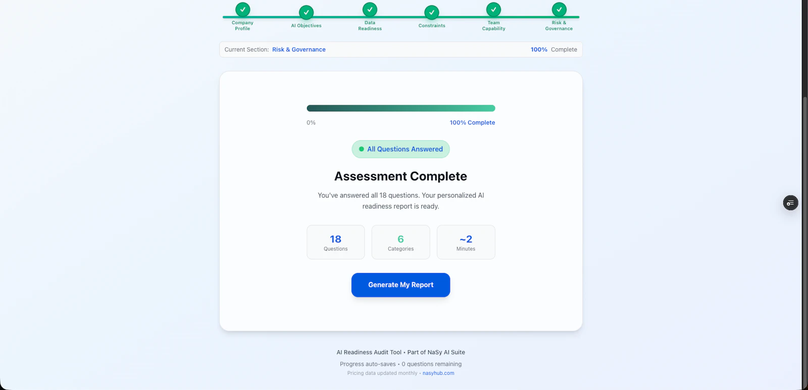 AI Readiness Audit screenshot 4