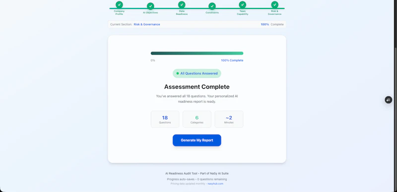 AI Readiness Audit screenshot 4