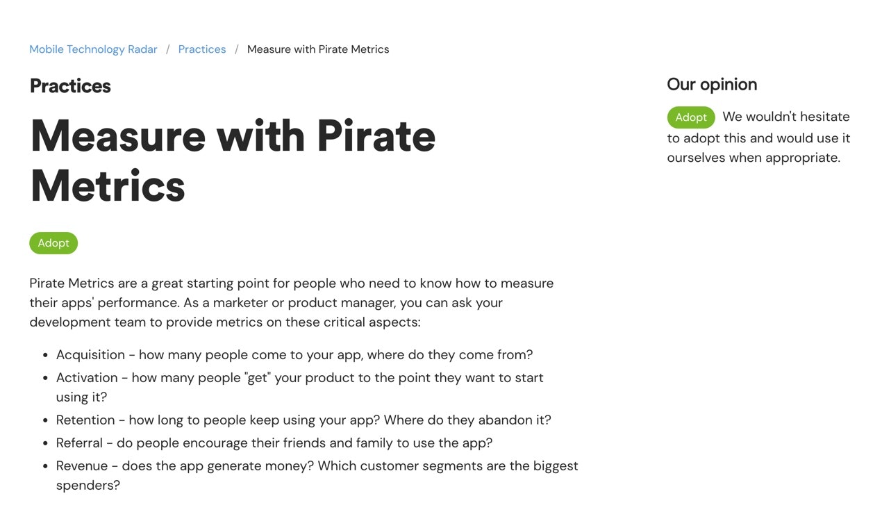 Mobile Technology Radar gallery image