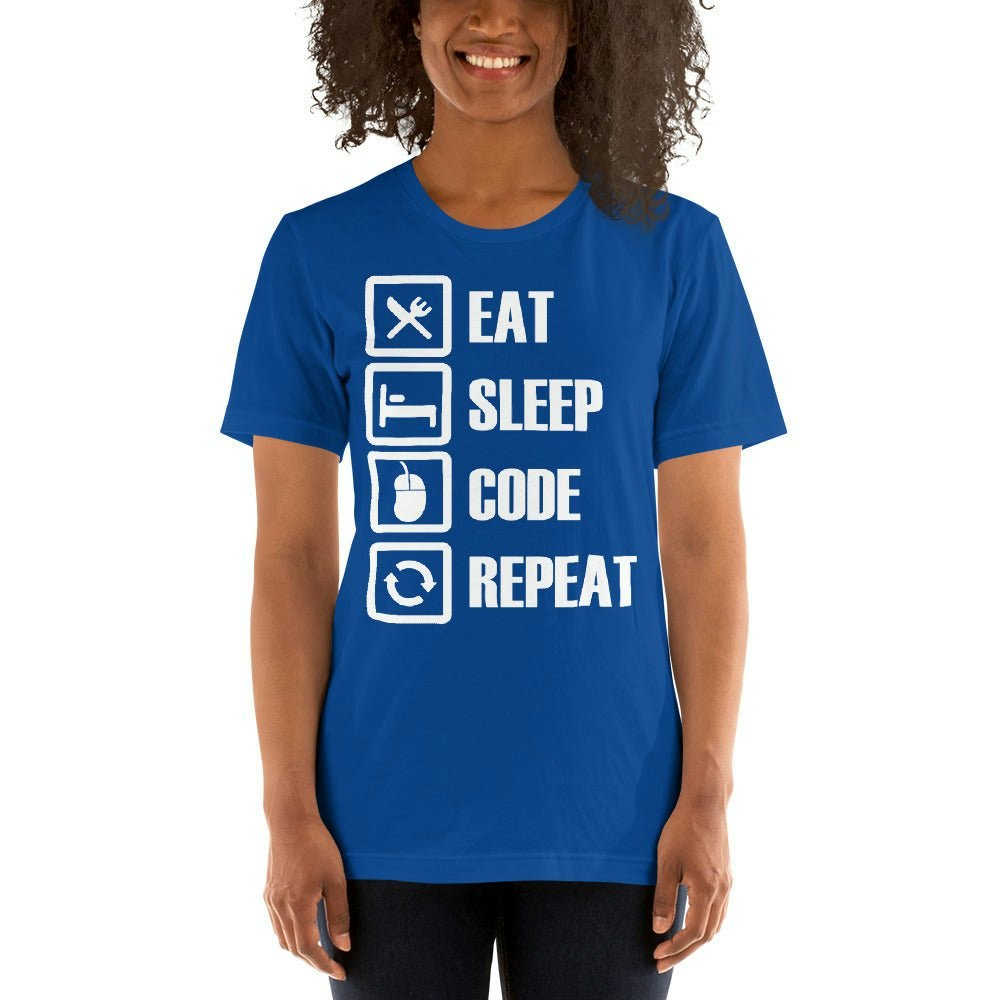 睡眠コードを繰り返してTシャツを繰り返します - 睡眠コードを繰り返してTシャツを繰り返しますメディア2