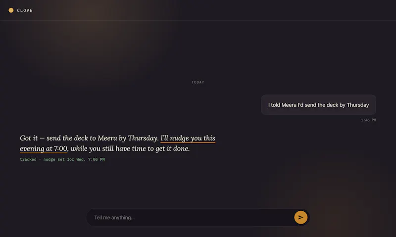 Clove screenshot 2