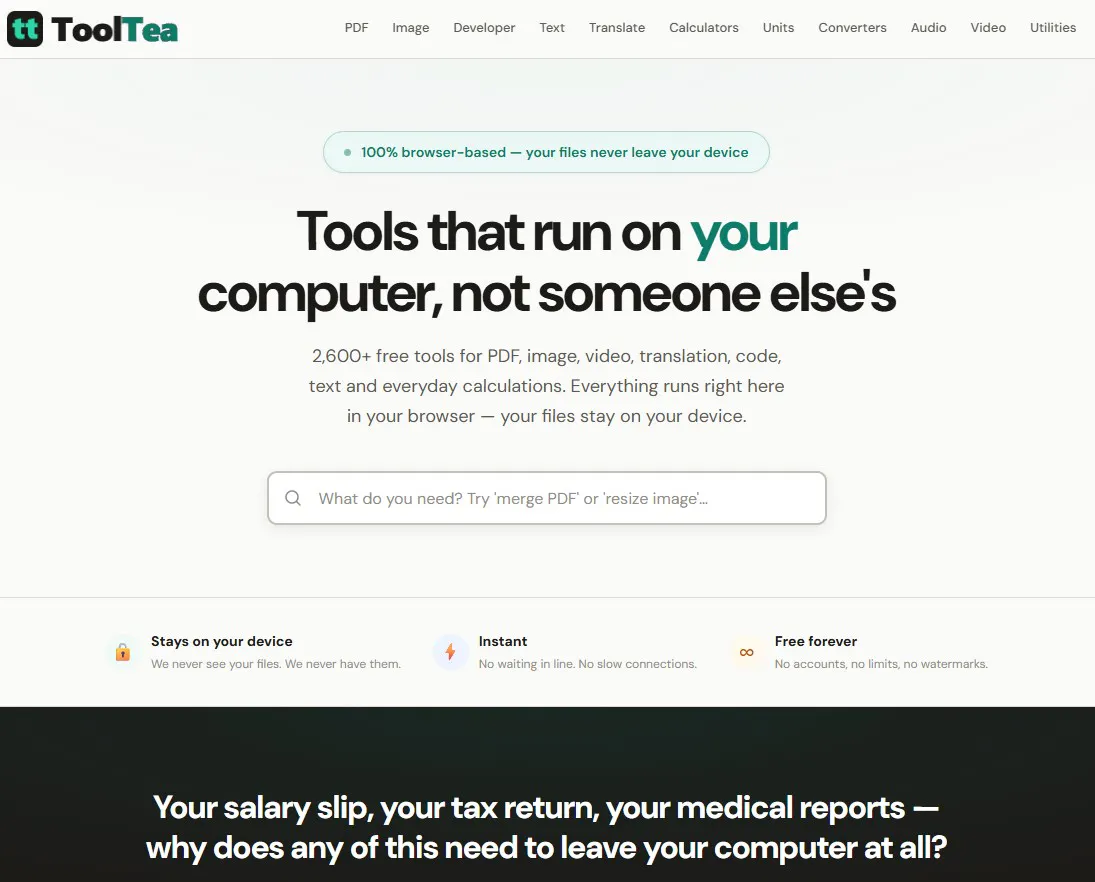 ToolTea 截图 1