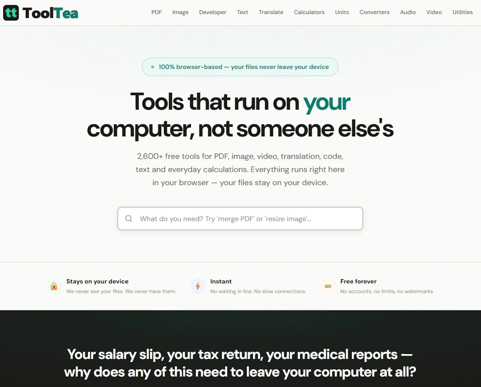 ToolTea screenshot 1