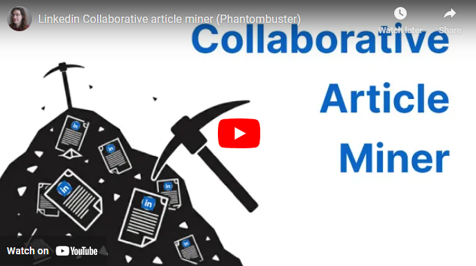 LinkedIn Collaborative Articles Miner - 모든 관련 LinkedIn 공동 작업 기사 목록을 받으십시오 미디어 2