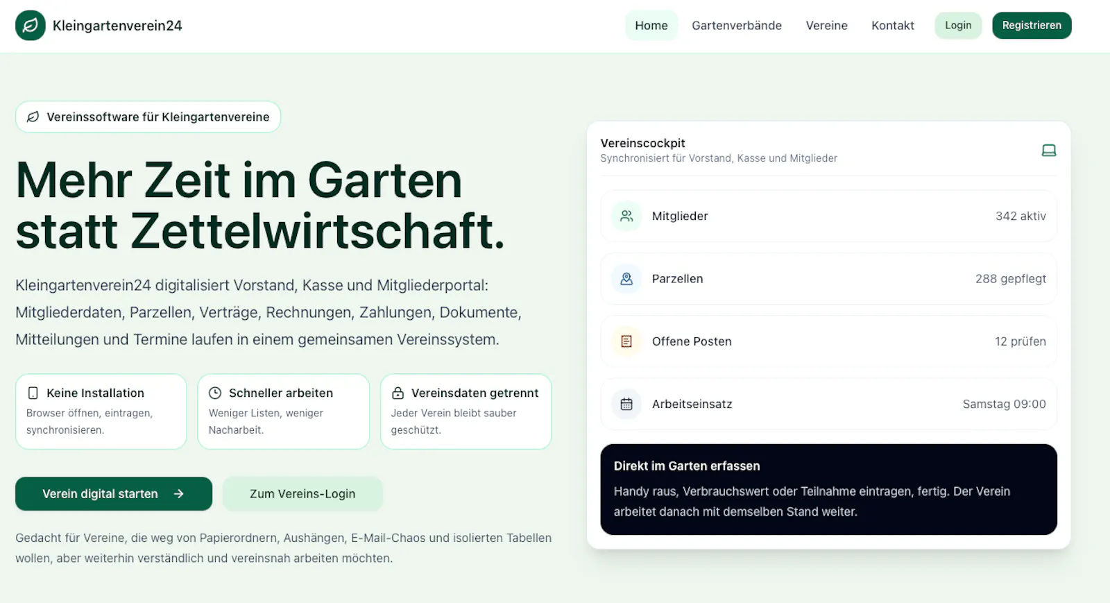 Kleingartenverein24 screenshot 1
