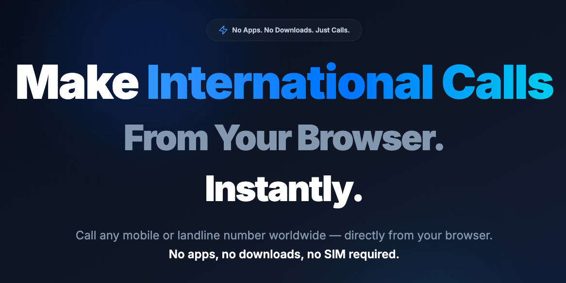 StartACall - Main screenshot showing features and interface