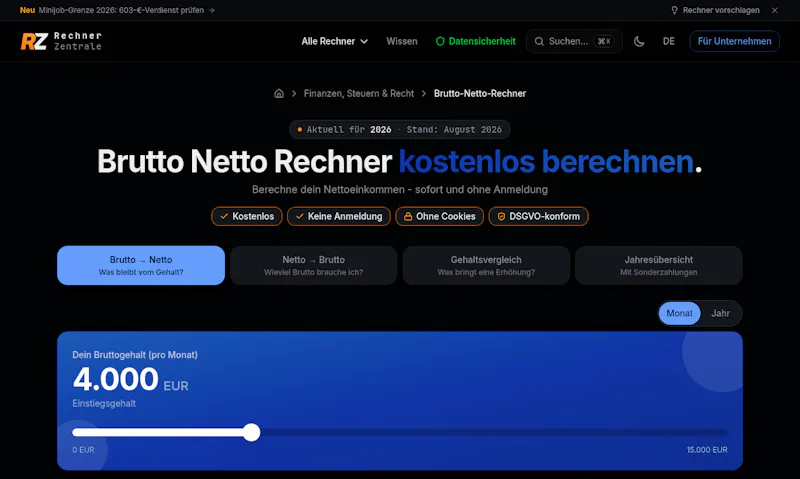 Rechner Zentrale screenshot 2