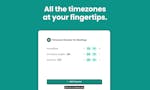Timezone Checker for Meetings image