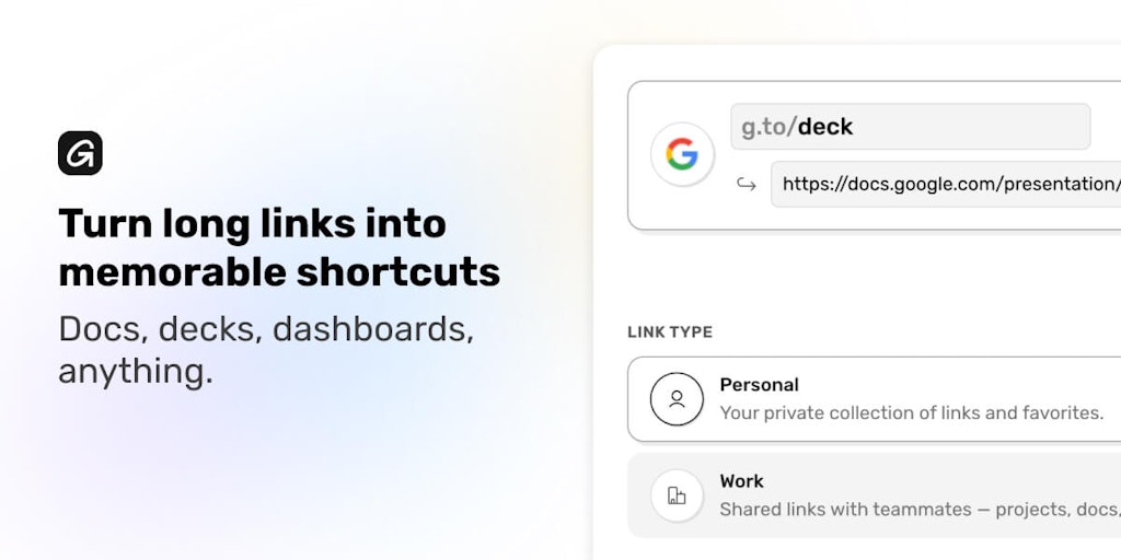 Goto - Personal and team link shortcuts
