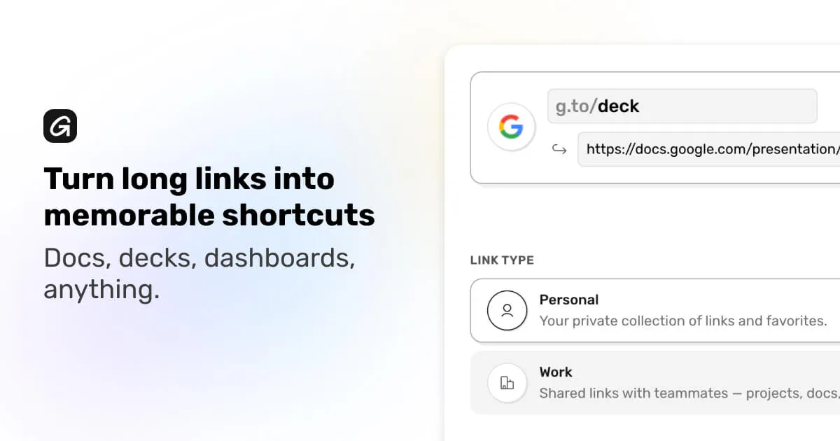 Goto - Personal and team link shortcuts