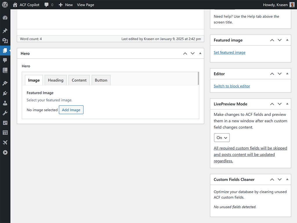 Advanced Custom Fields Copilot - Improve your ACF workflow and development process media 5