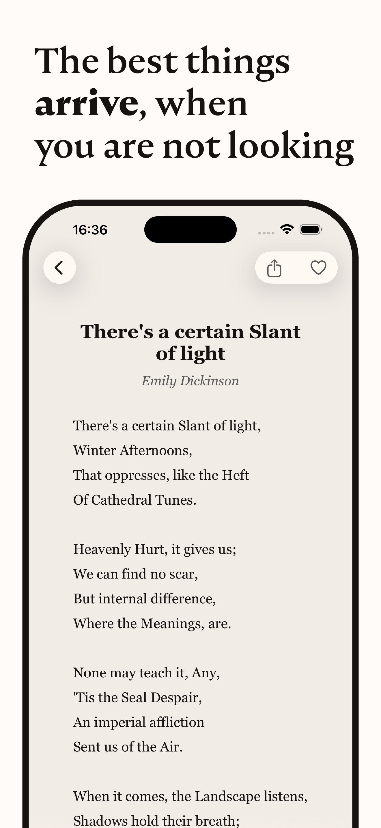 Sometimes: A Poem Arrives - Screenshot 5 showing product features and functionality