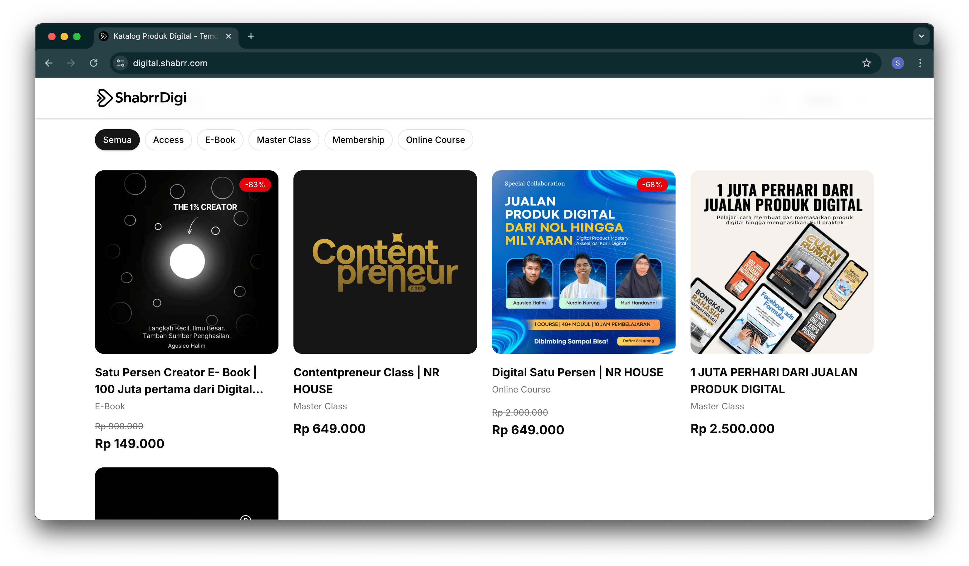 ShabrrDigi - Main screenshot showing features and interface